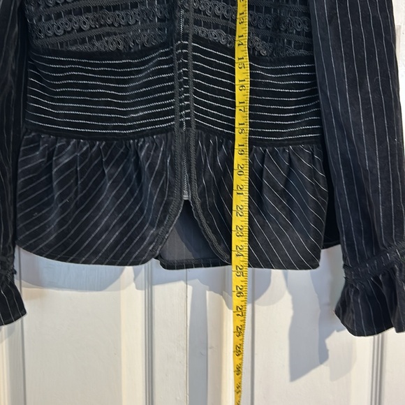 Pani Velvet Pinstriped Formal Jacket - Picture 9 of 9